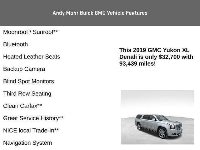 Used 2019 GMC Yukon XL Denali w/ Open Road Package image 4