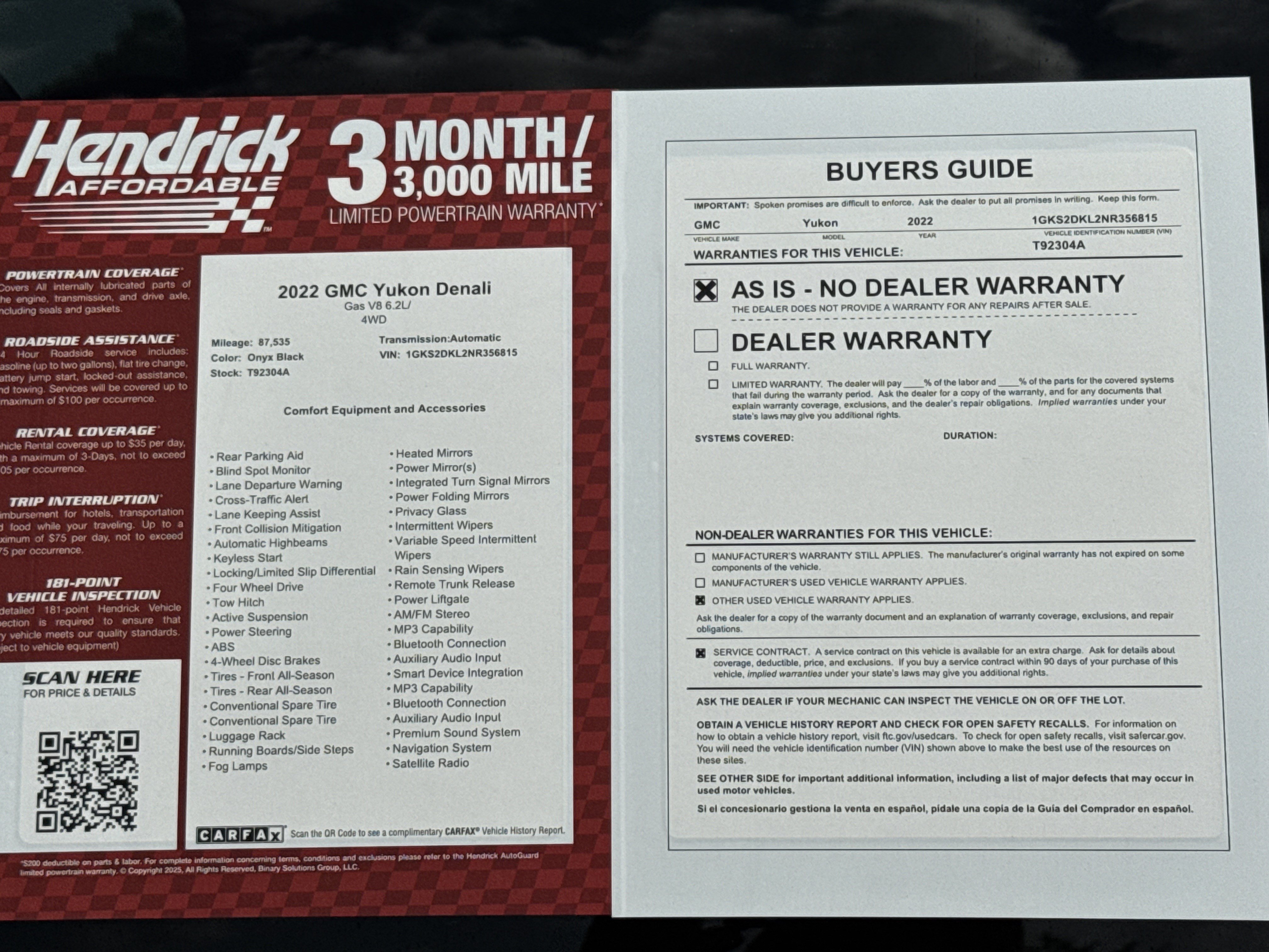 Used 2022 GMC Yukon Denali AWD/4WD image 36