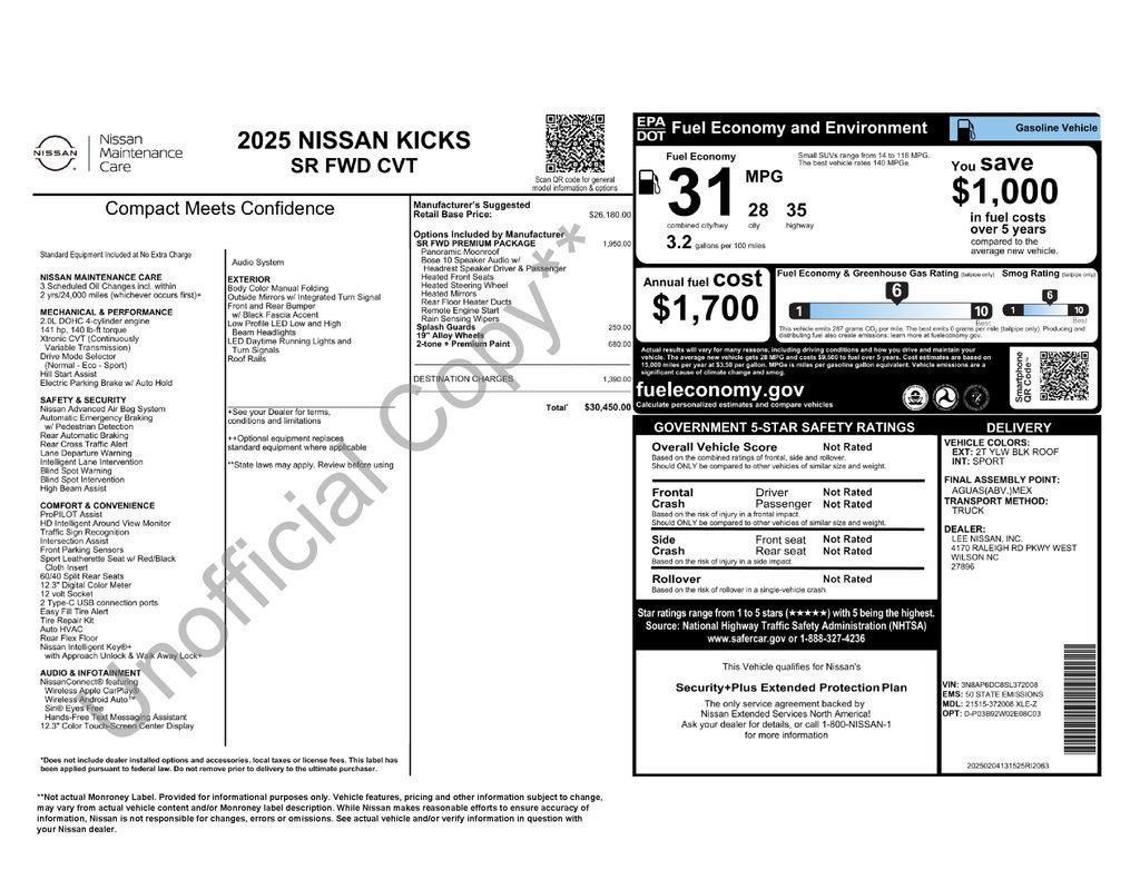 Used 2025 Nissan Kicks SR w/ SR Premium Package FWD image 56
