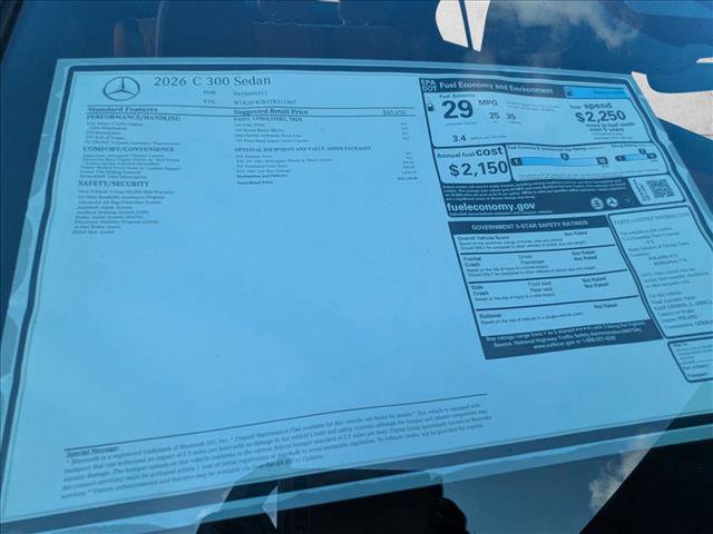 New 2026 Mercedes-Benz C 300 Sedan image 17