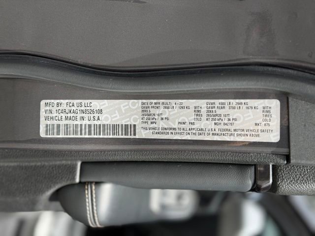 Used 2022 Jeep Grand Cherokee L Laredo AWD/4WD image 81