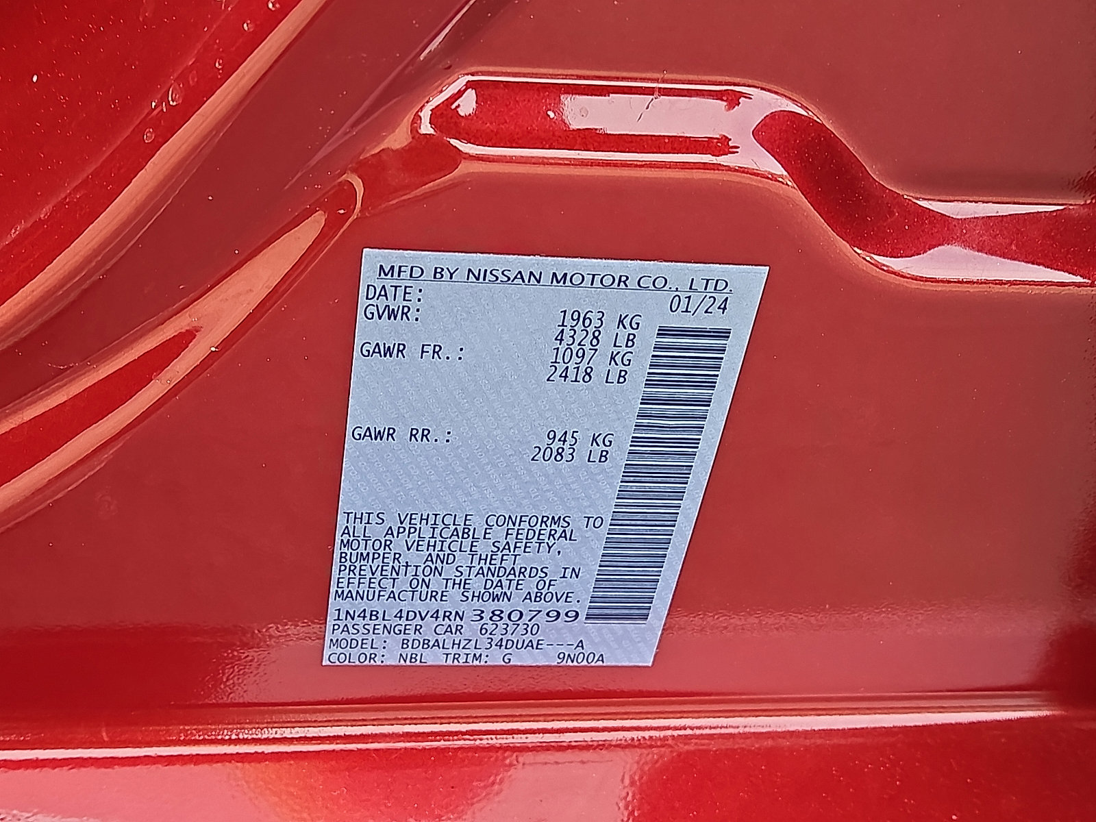 Used 2024 Nissan Altima 2.5 SV w/ SV Premium Package image 26