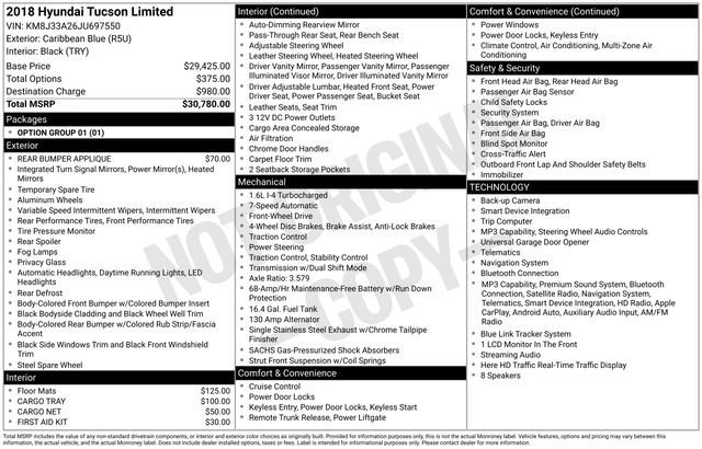 Used 2018 Hyundai Tucson Limited image 14