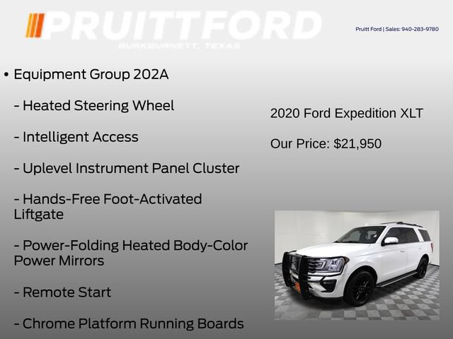 Used 2020 Ford Expedition XLT w/ Equipment Group 202A AWD/4WD image 13