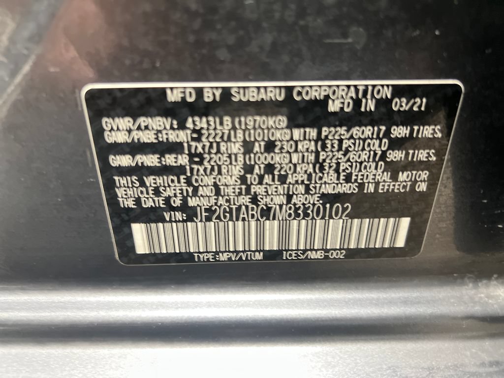Used 2021 Subaru Crosstrek 2.0i w/ Popular Package #1 AWD/4WD image 33