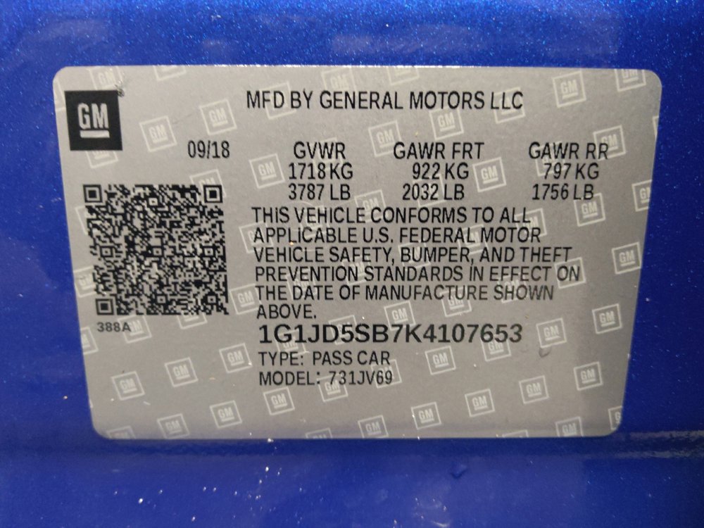 Used 2019 Chevrolet Sonic LT FWD image 33