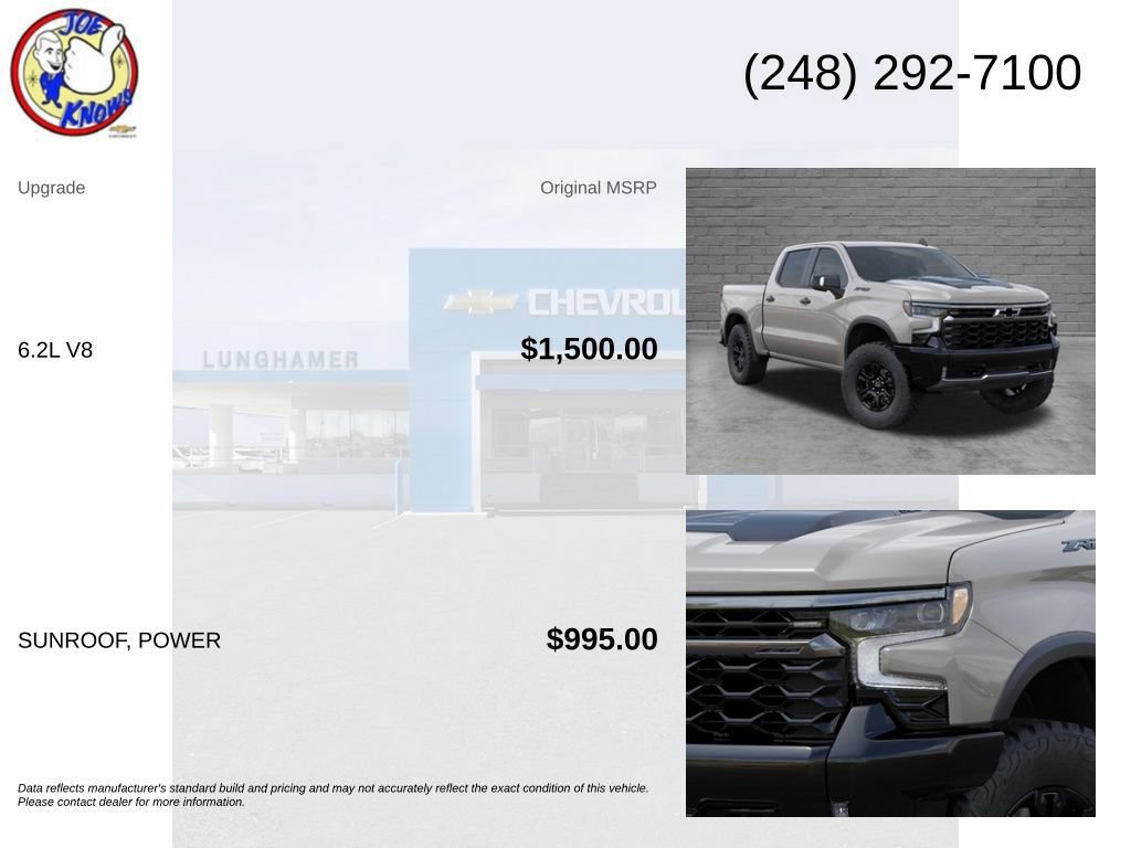 New 2026 Chevrolet Silverado 1500 ZR2 w/ Dark Appearance Package AWD/4WD image 5