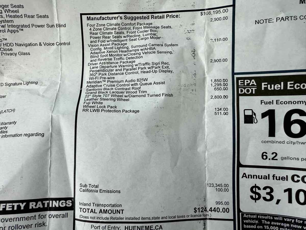 Used 2016 Land Rover Range Rover Long Wheelbase Supercharged image 71