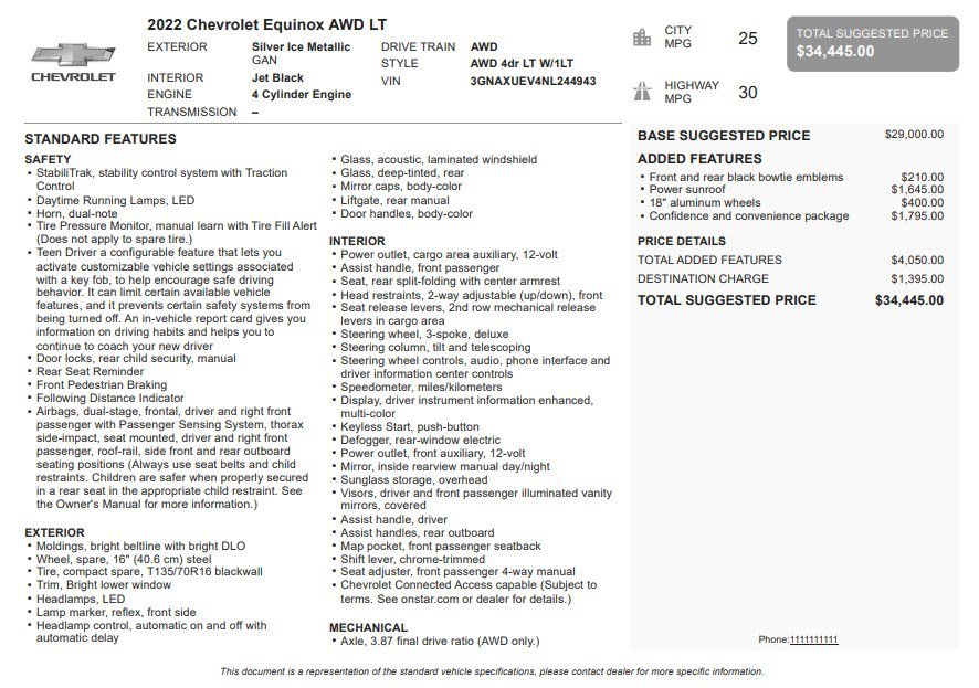 Certified 2022 Chevrolet Equinox LT image 33