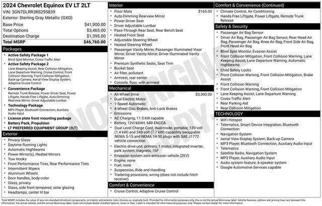 Certified 2024 Chevrolet Equinox EV LT AWD/4WD image 33