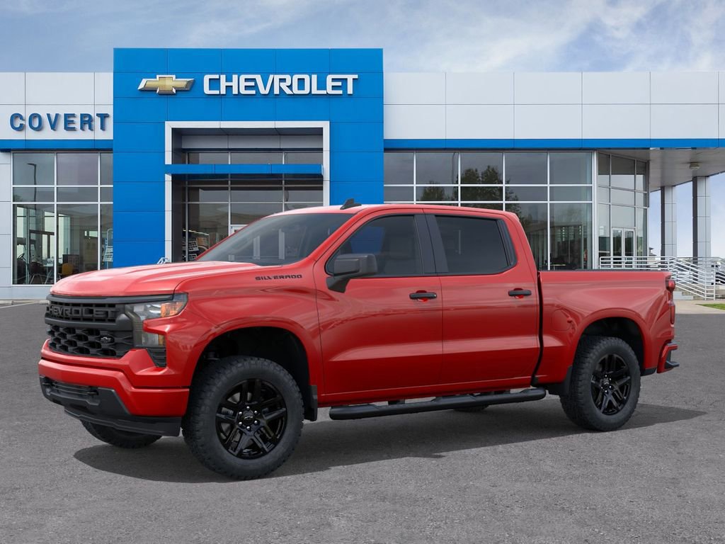 New 2026 Chevrolet Silverado 1500 Custom w/ Turbomax Blackout Package RWD image 2