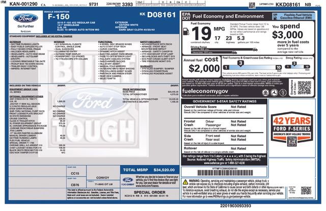 Used 2019 Ford F150 XL w/ XL Power Equipment Group image 6