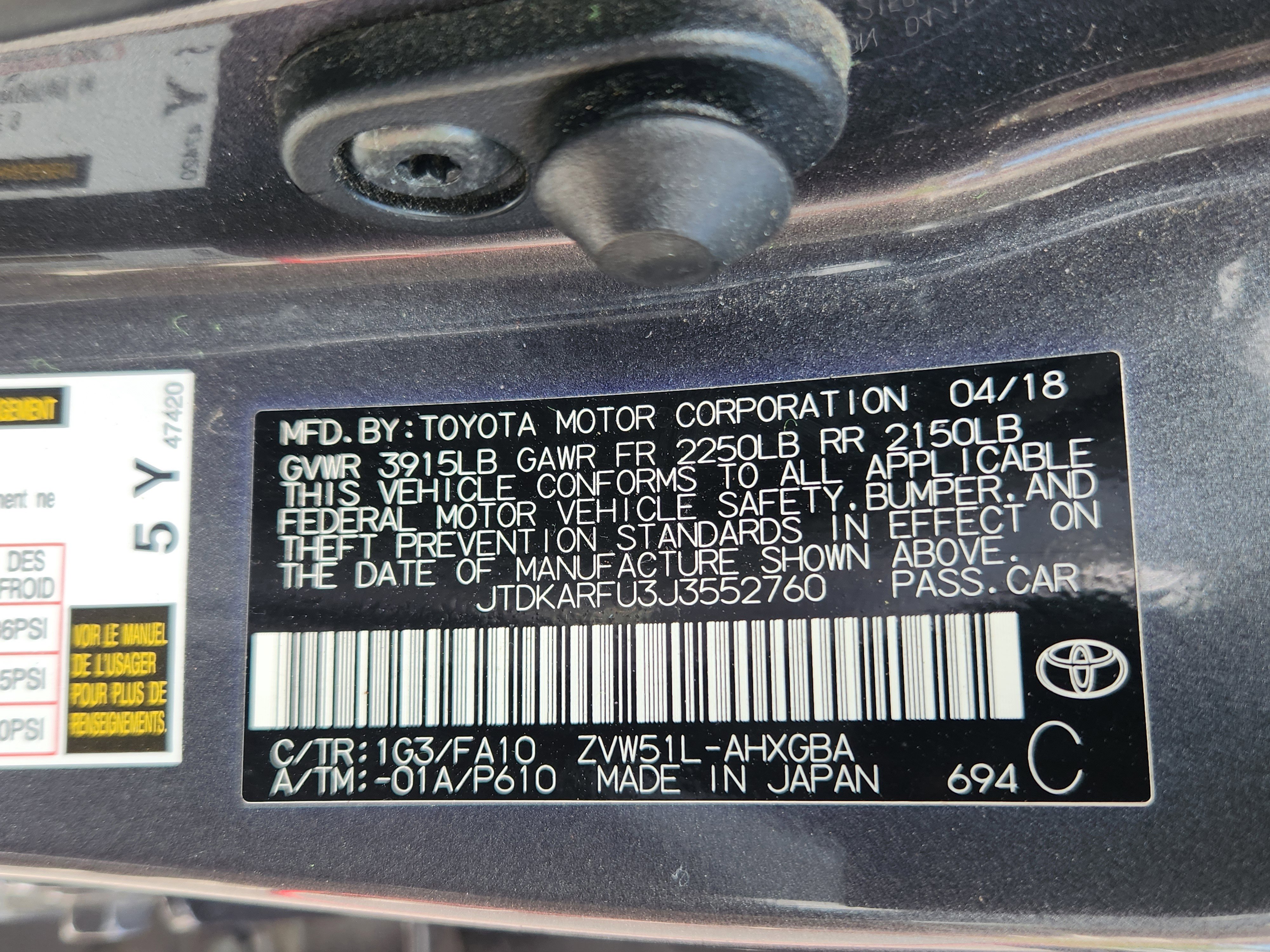 Used 2018 Toyota Prius Three w/ Advanced Technology Package FWD image 22
