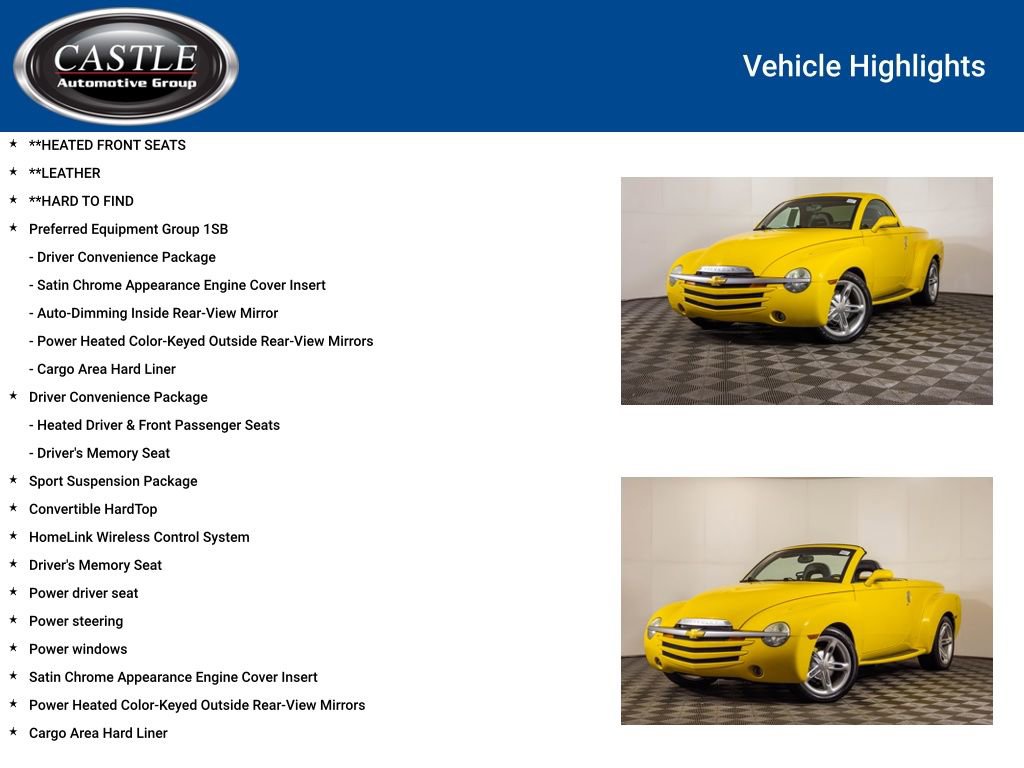 Used 2004 Chevrolet SSR w/ Preferred Equipment Group RWD image 3