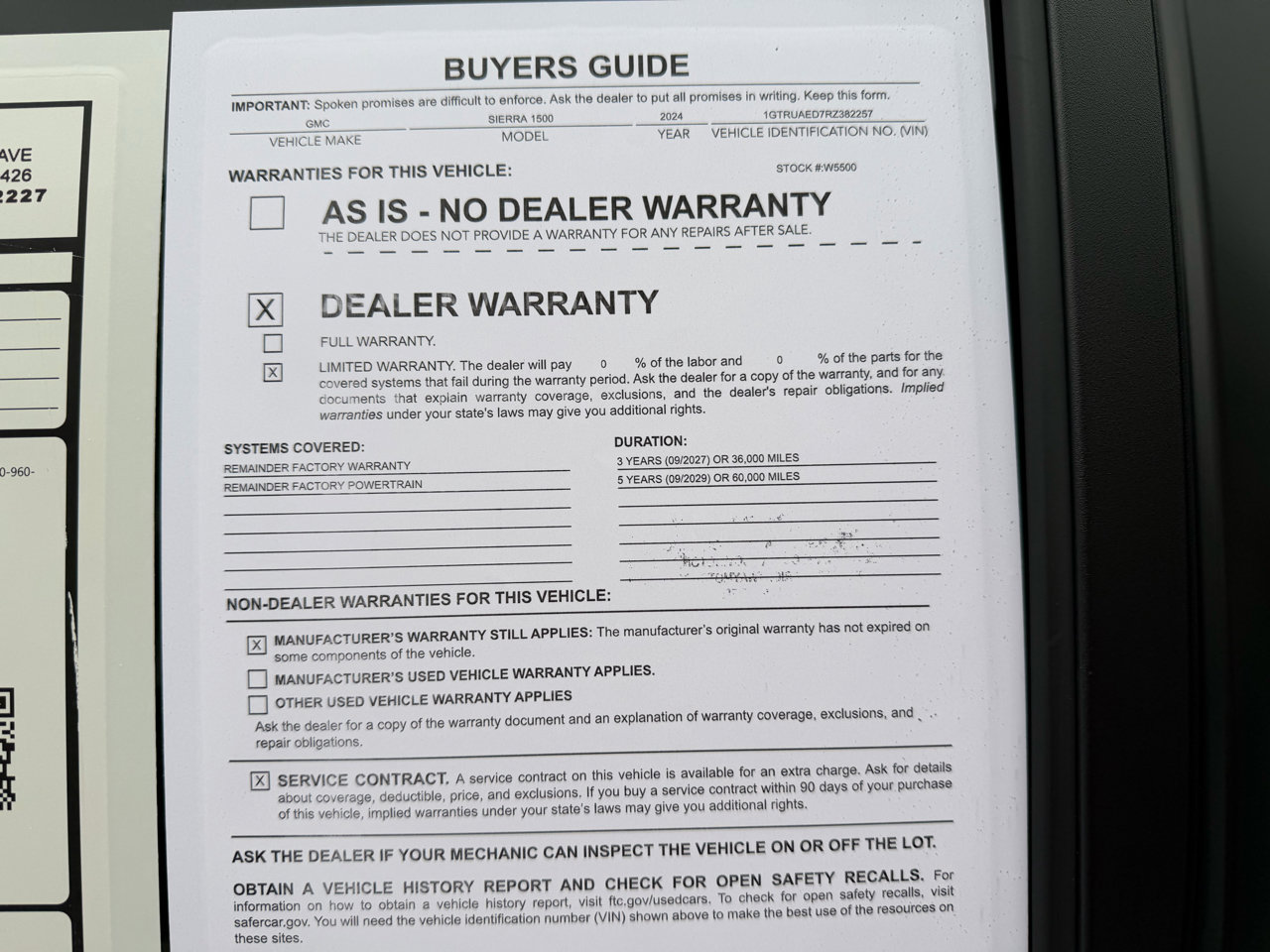 Used 2024 GMC Sierra 1500 Pro w/ Pro Value Package image 20