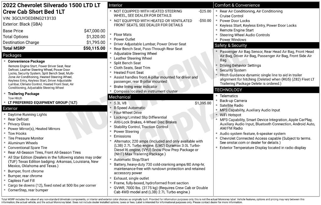 Used 2022 Chevrolet Silverado 1500 LT AWD/4WD image 4