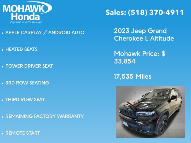 Used 2023 Jeep Grand Cherokee L Laredo AWD/4WD image 14