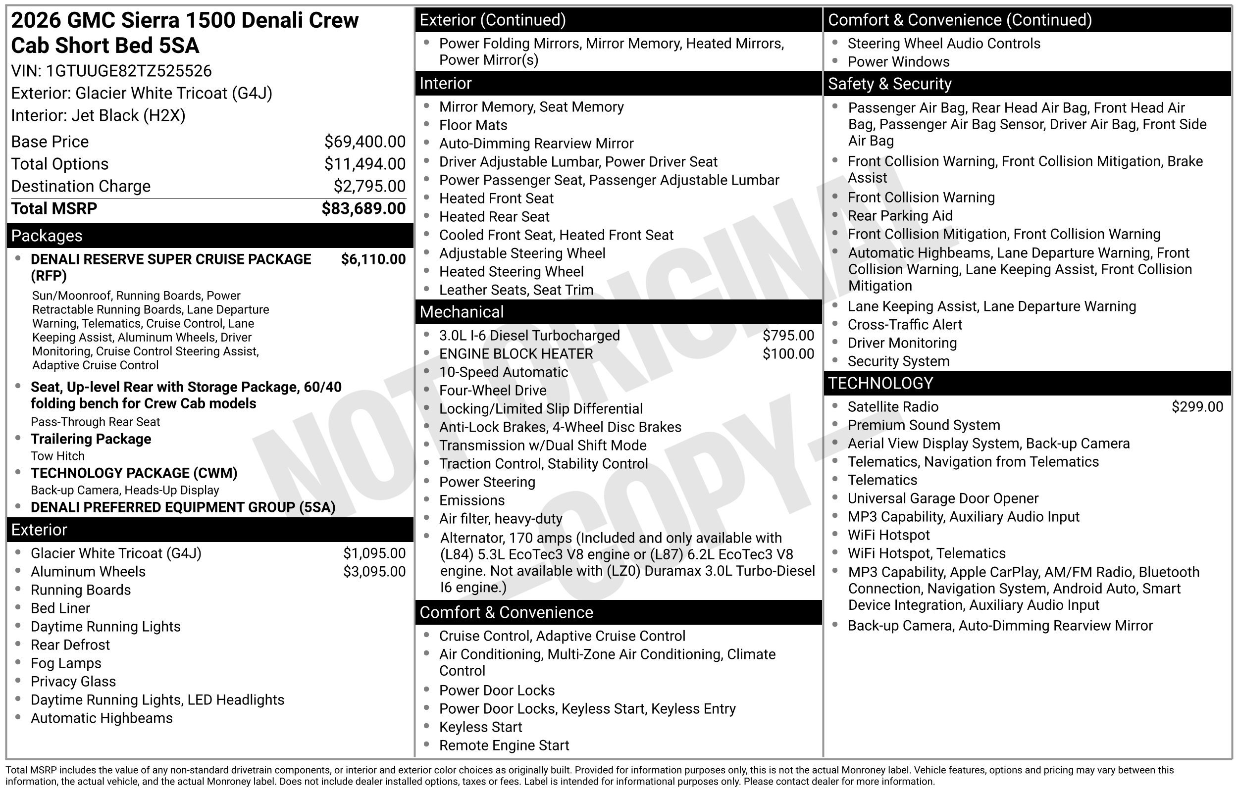 New 2026 GMC Sierra 1500 Denali AWD/4WD image 3