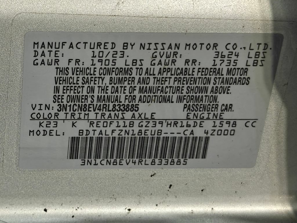 Used 2024 Nissan Versa SV FWD image 40
