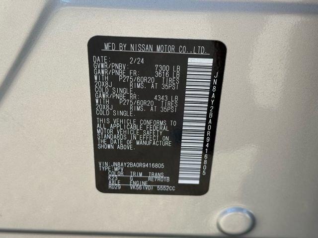 Used 2024 Nissan Armada SL w/ Captain's Chairs Package image 25