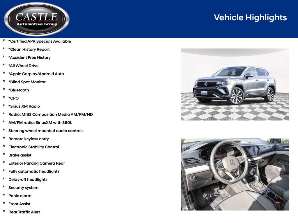 Certified 2022 Volkswagen Taos SE image 4