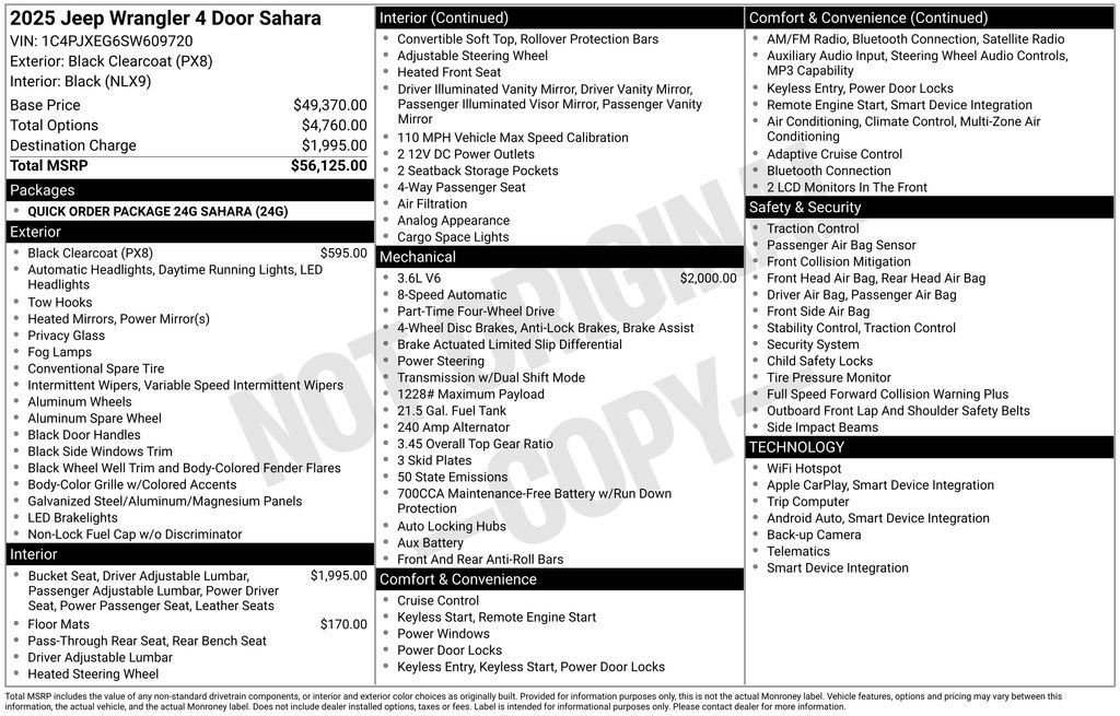 Certified 2025 Jeep Wrangler Unlimited Sahara AWD/4WD image 10