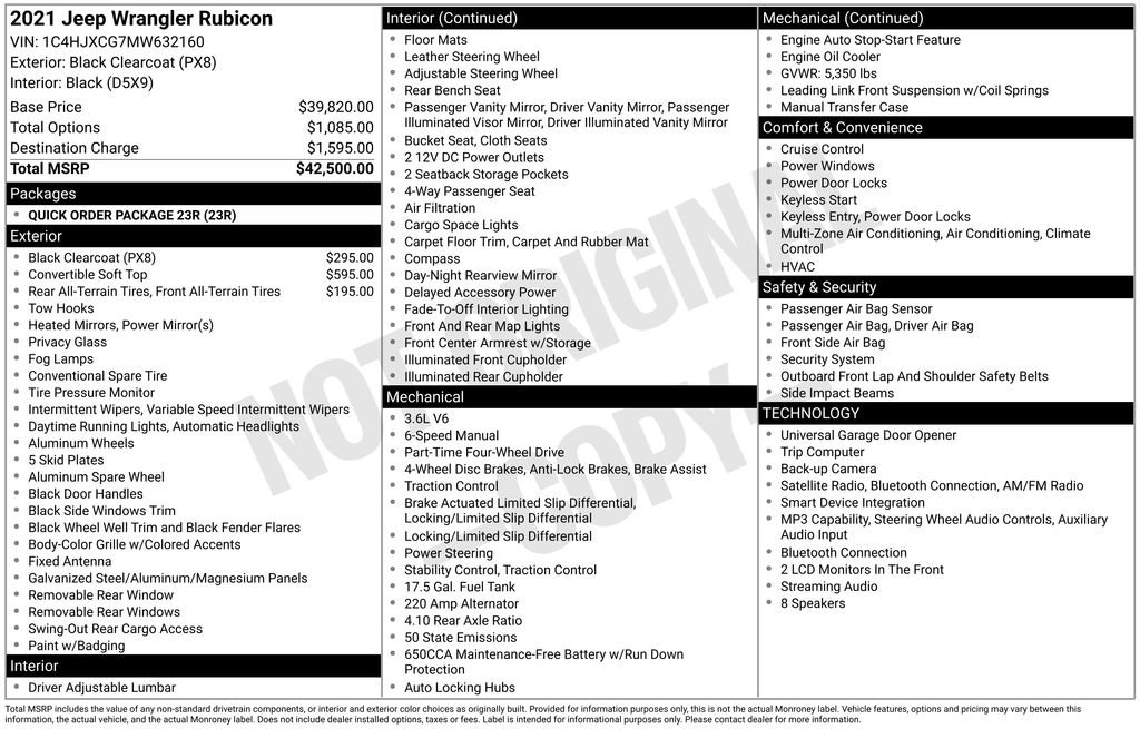 Used 2021 Jeep Wrangler Rubicon AWD/4WD image 12