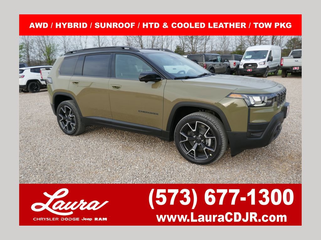 New 2026 Jeep Cherokee Overland w/ Trailer Tow Group