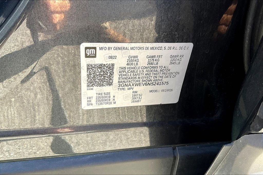 Used 2022 Chevrolet Equinox RS w/ Infotainment Package image 35