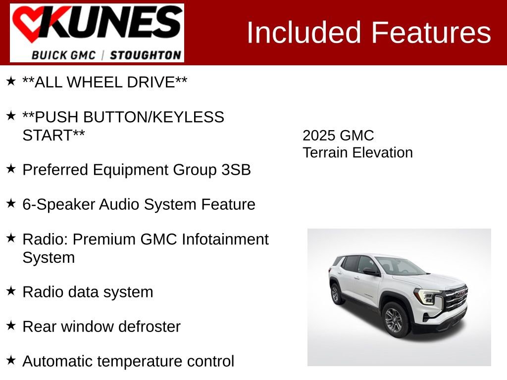 Used 2025 GMC Terrain Elevation image 3