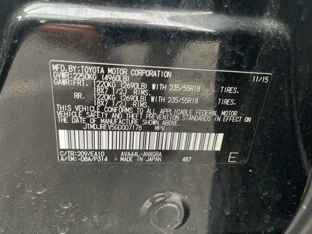 Used 2016 Toyota RAV4 Limited w/ Advanced Technology Package image 11