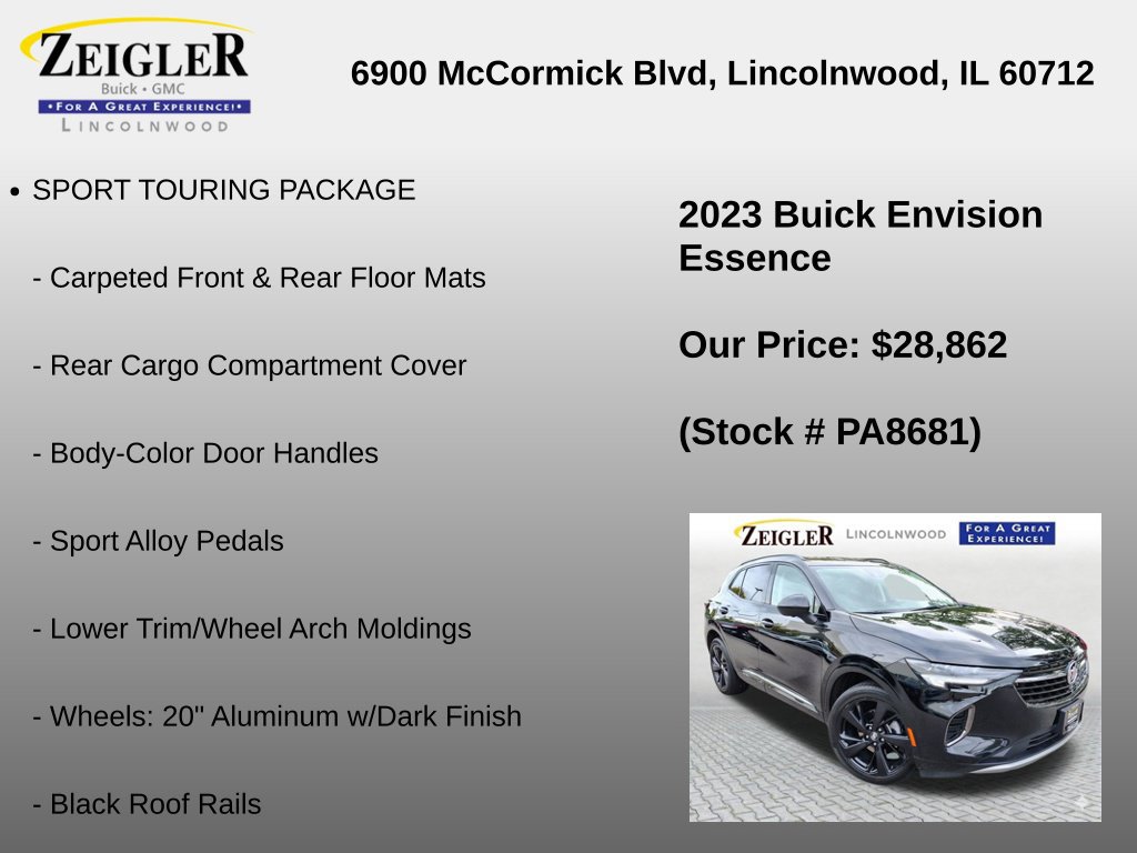 Certified 2023 Buick Envision Essence w/ Technology Package I AWD/4WD image 12