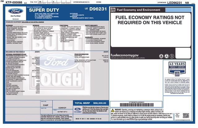 Certified 2020 Ford F350 XL w/ Power Equipment Group AWD/4WD image 5