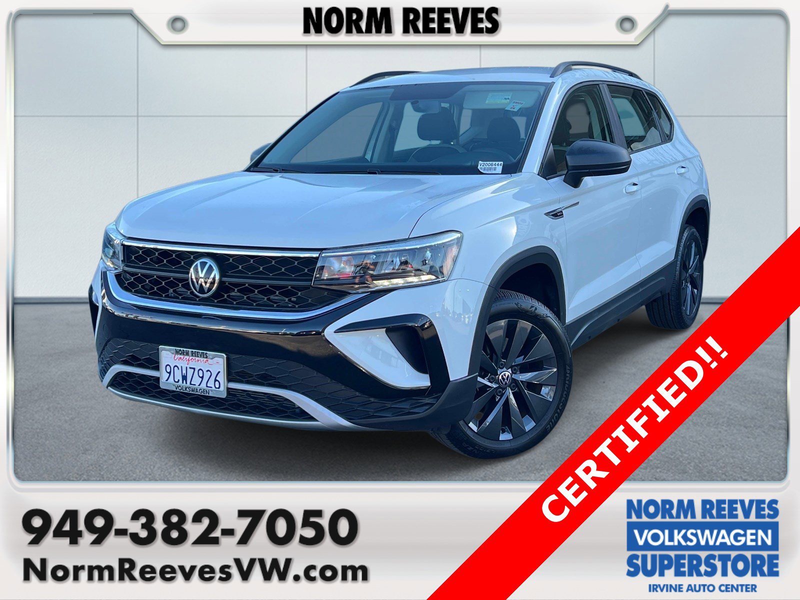 Certified 2022 Volkswagen Taos S image 1