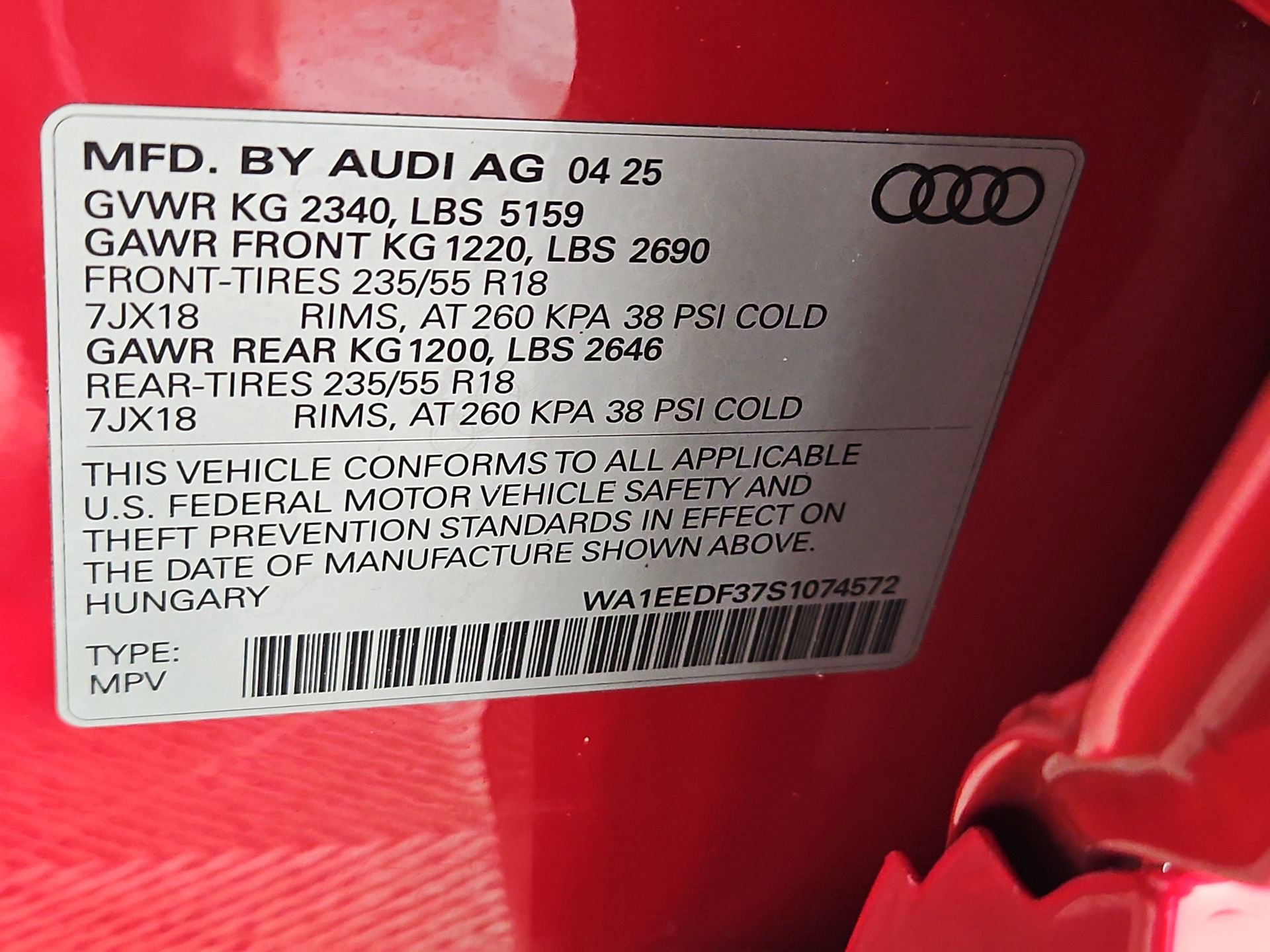 Certified 2025 Audi Q3 2.0T Premium Plus w/ Premium Plus Package image 45