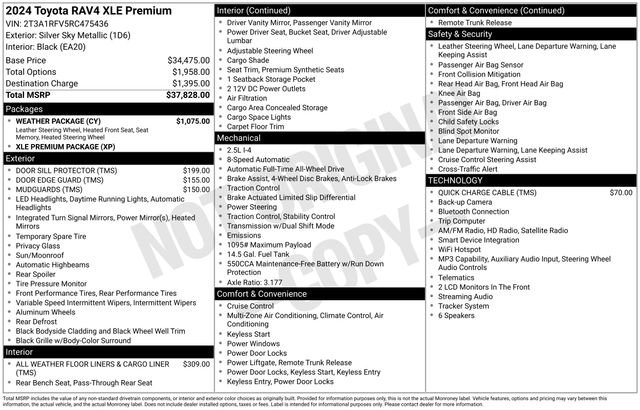 Certified 2024 Toyota RAV4 XLE Premium w/ Weather Package AWD/4WD image 48