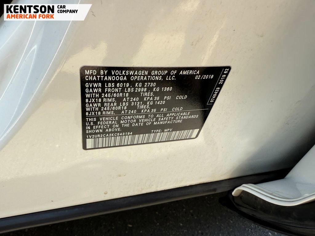 Used 2019 Volkswagen Atlas SE image 37