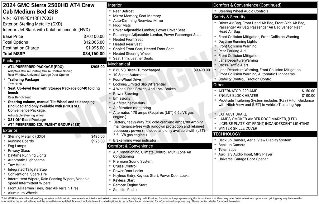 Used 2024 GMC Sierra 2500 AT4 w/ AT4 Preferred Package image 4