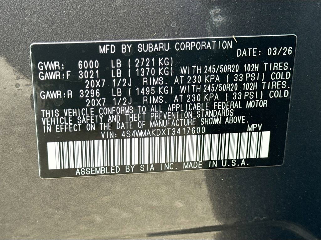 New 2026 Subaru Ascent Touring image 43