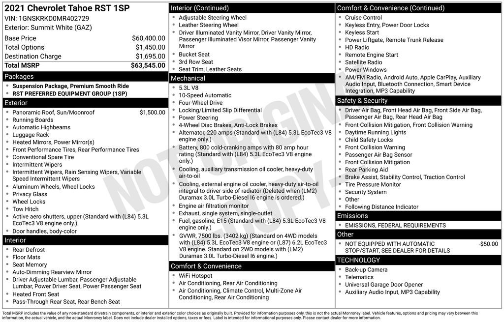 Used 2021 Chevrolet Tahoe RST image 3