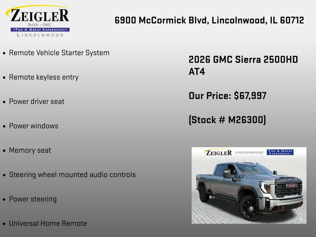 New 2026 GMC Sierra 2500 AT4 w/ AT4 Premium Plus Package AWD/4WD image 24