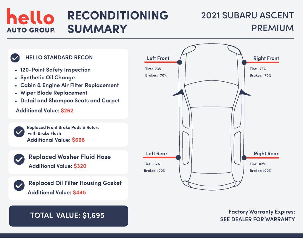 Used 2021 Subaru Ascent Premium w/ Convenience Package image 3