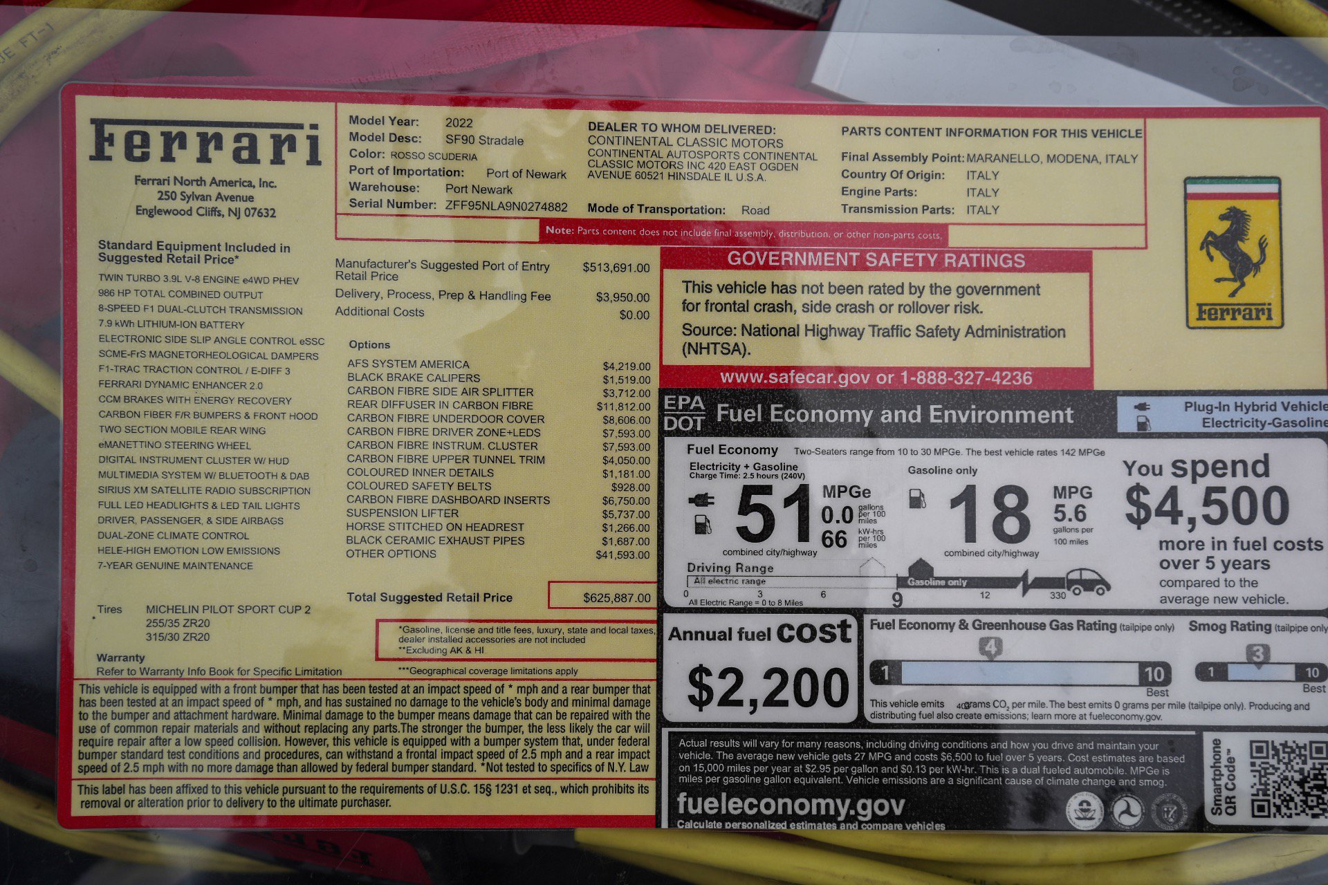 Used 2022 Ferrari SF90 Stradale AWD/4WD image 31