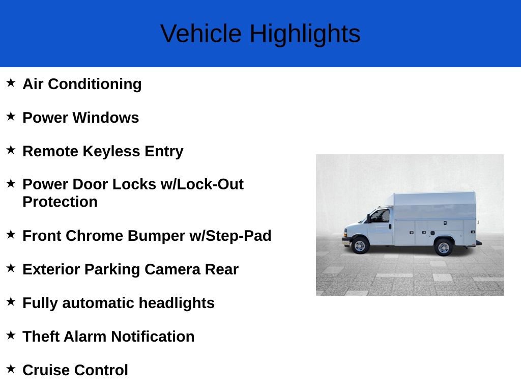 New 2025 Chevrolet Express 3500 w/ Power Convenience Package image 3