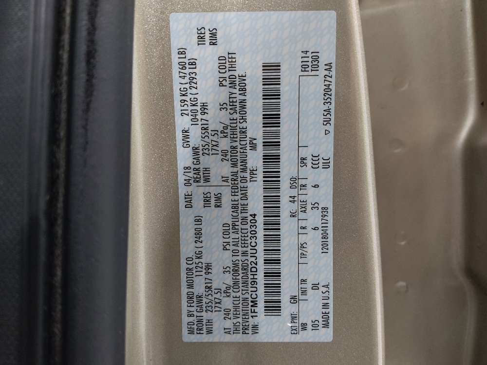 Used 2018 Ford Escape SEL AWD/4WD image 33
