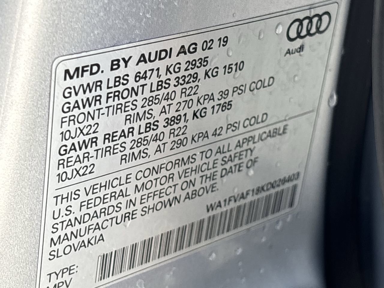 Used 2019 Audi Q8 Prestige AWD/4WD image 36