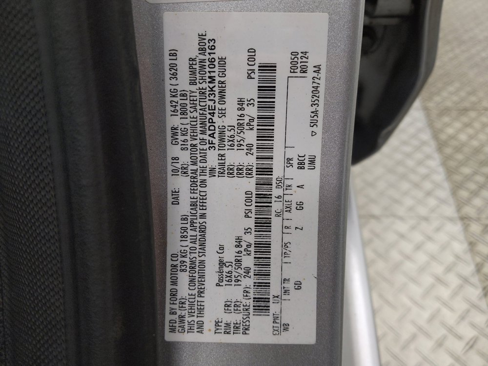 Used 2019 Ford Fiesta SE w/ Equipment Group 201A FWD image 33