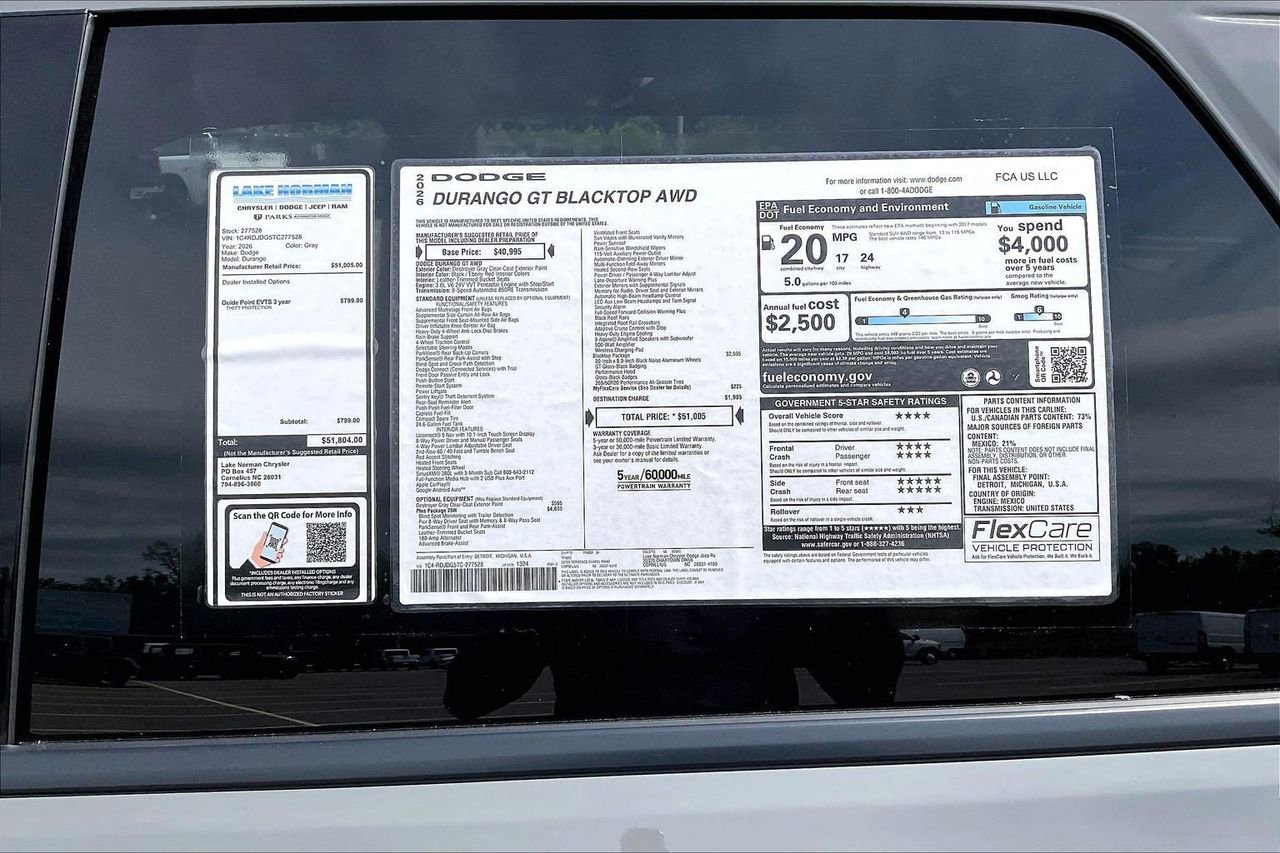New 2026 Dodge Durango GT AWD/4WD image 40