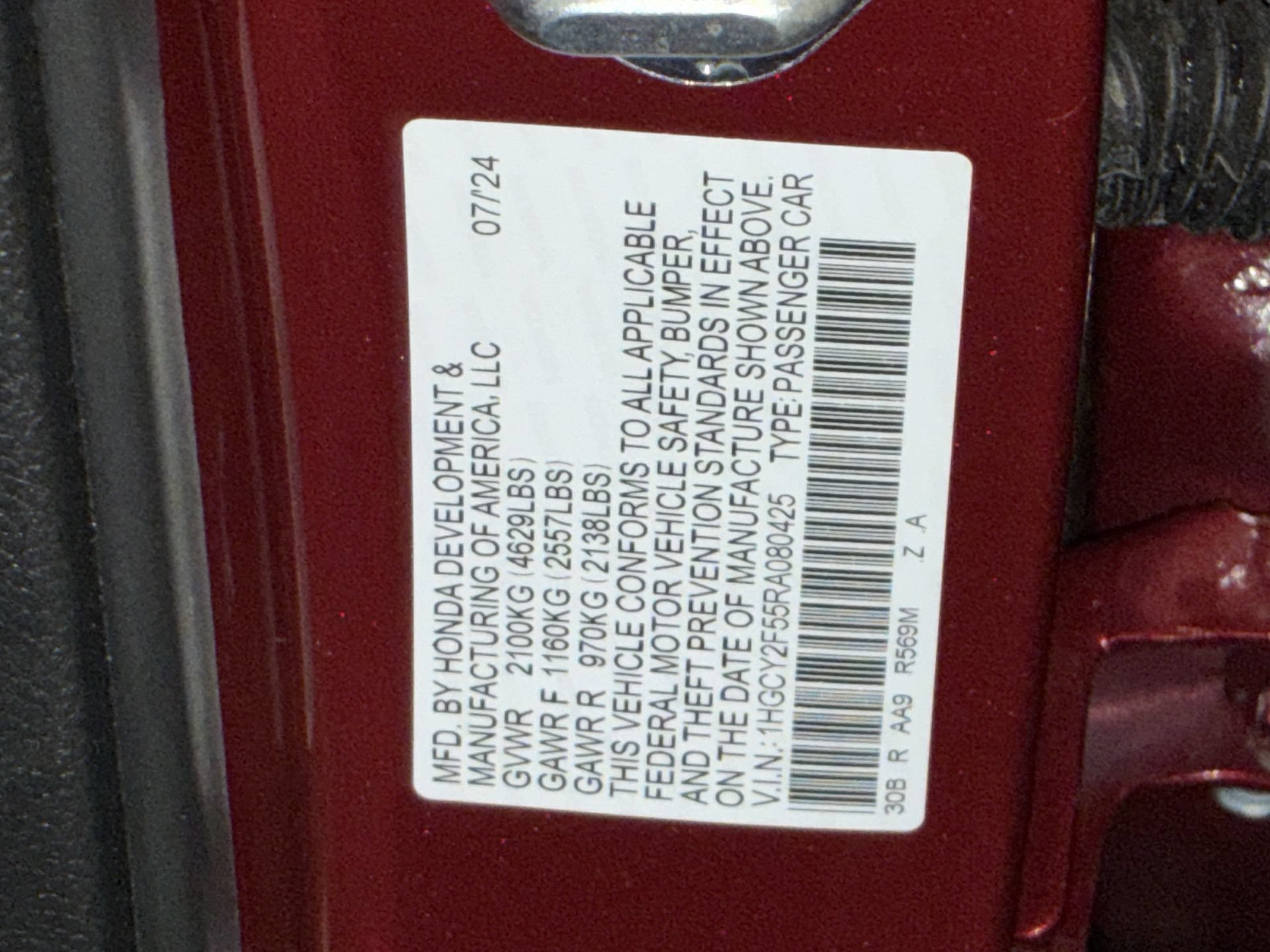 Certified 2024 Honda Accord Sport image 39