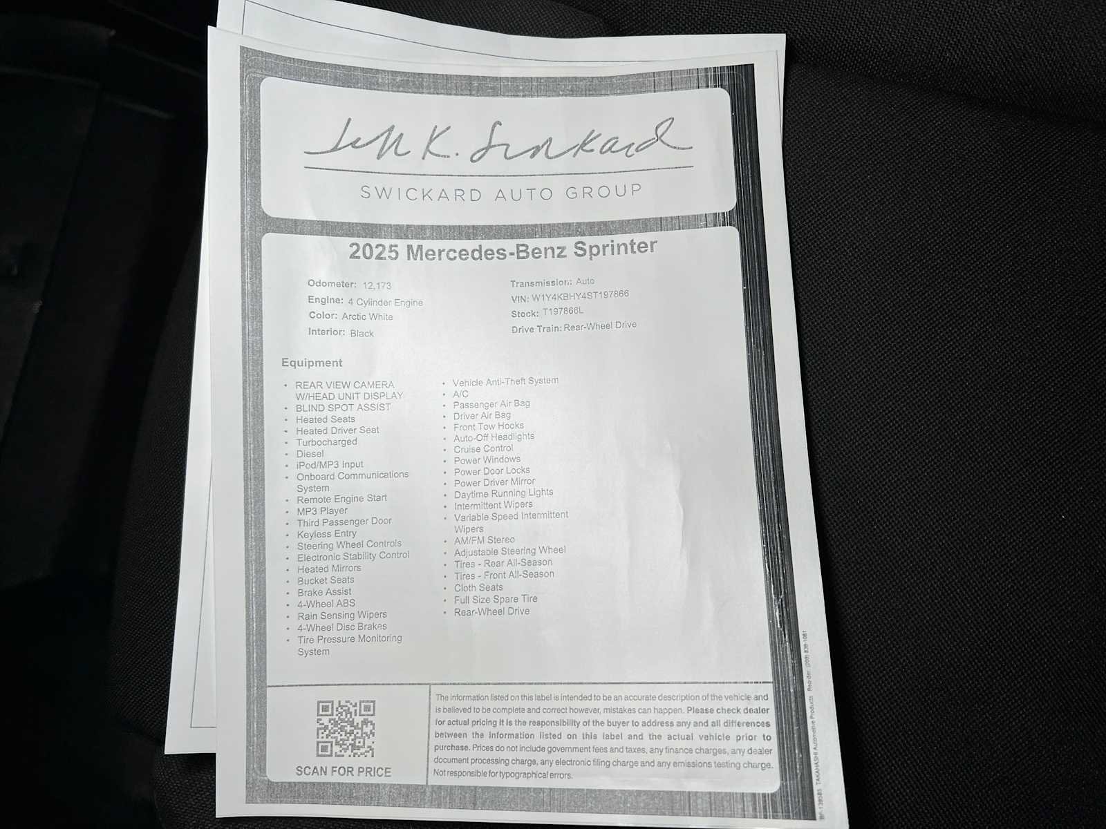 Used 2025 Mercedes-Benz Sprinter 2500 image 38